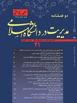 پوستر دوفصلنامه مدیریت در دانشگاه اسلامی