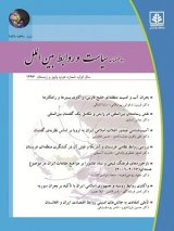 پوستر دوفصلنامه سیاست و روابط بین الملل